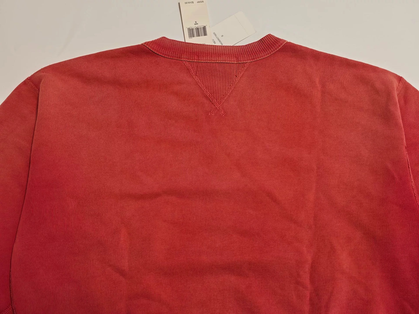 ralph lauren rrl vintage red sweatshirt