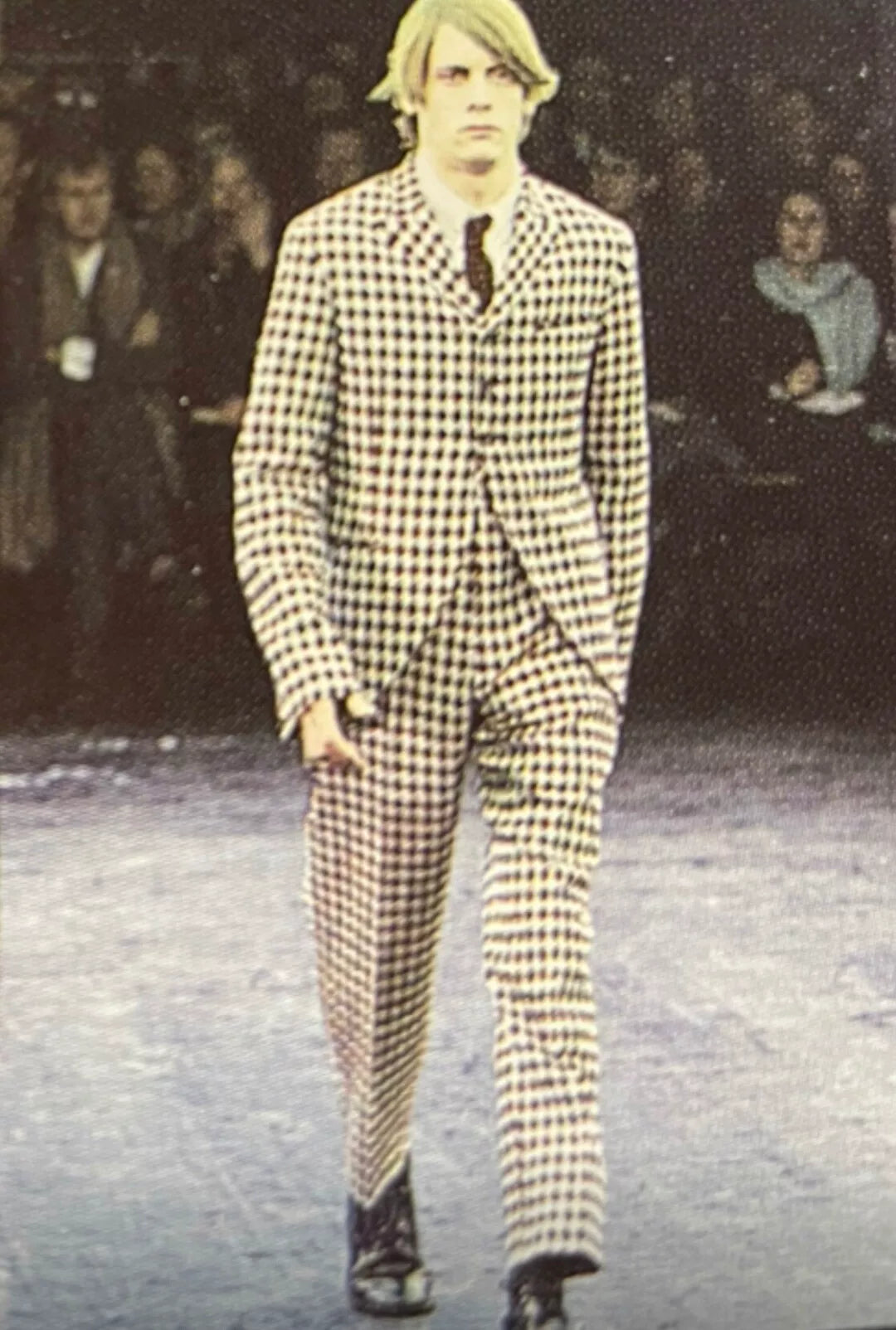 yohji yamamoto patterned suit set
