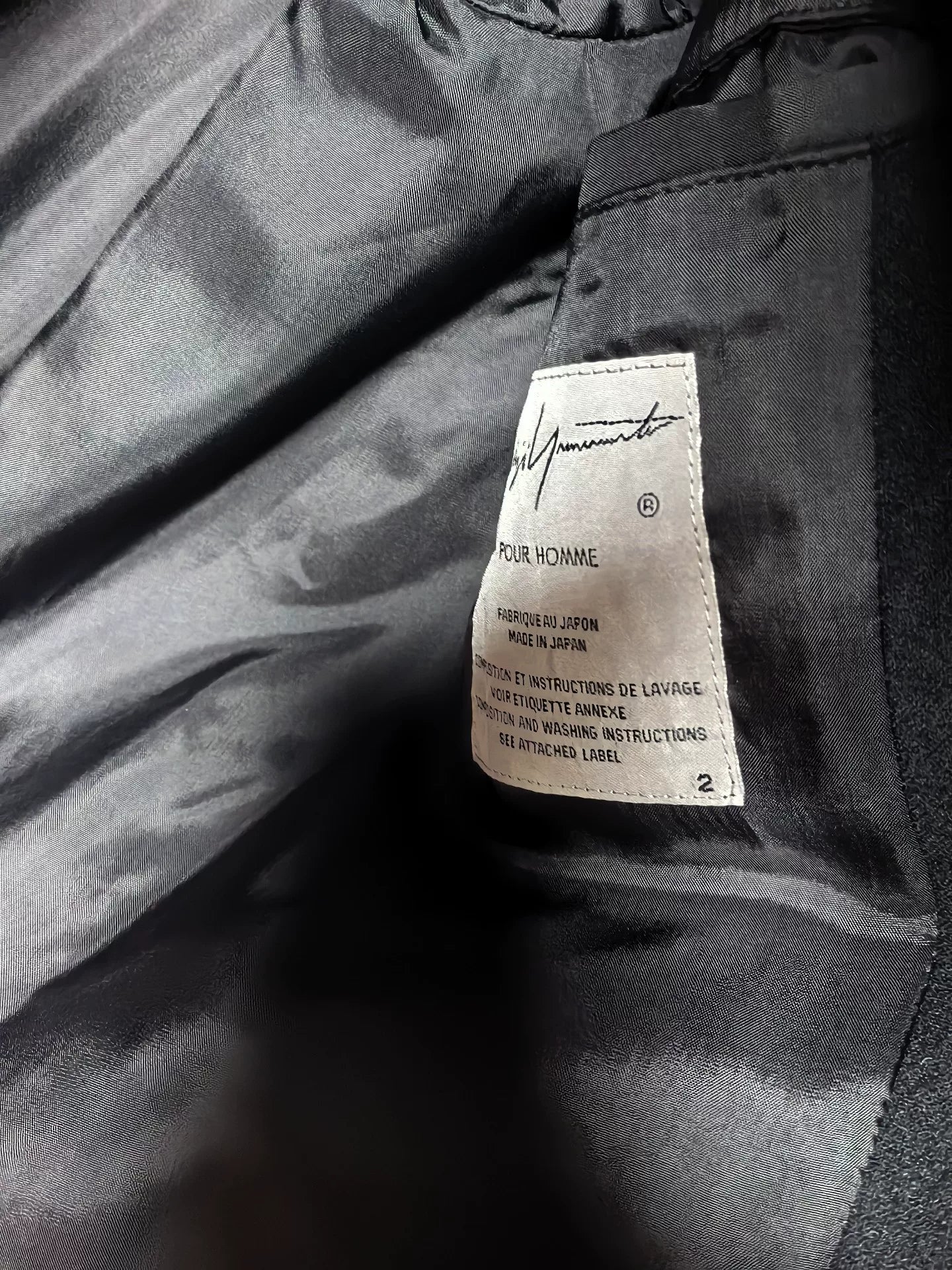 Yohji Yamamoto 19AW Limited Silver Buckle Coat