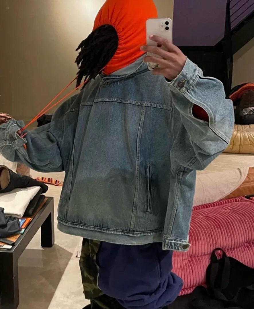 Balenciaga Camouflage Panel Blue Pants