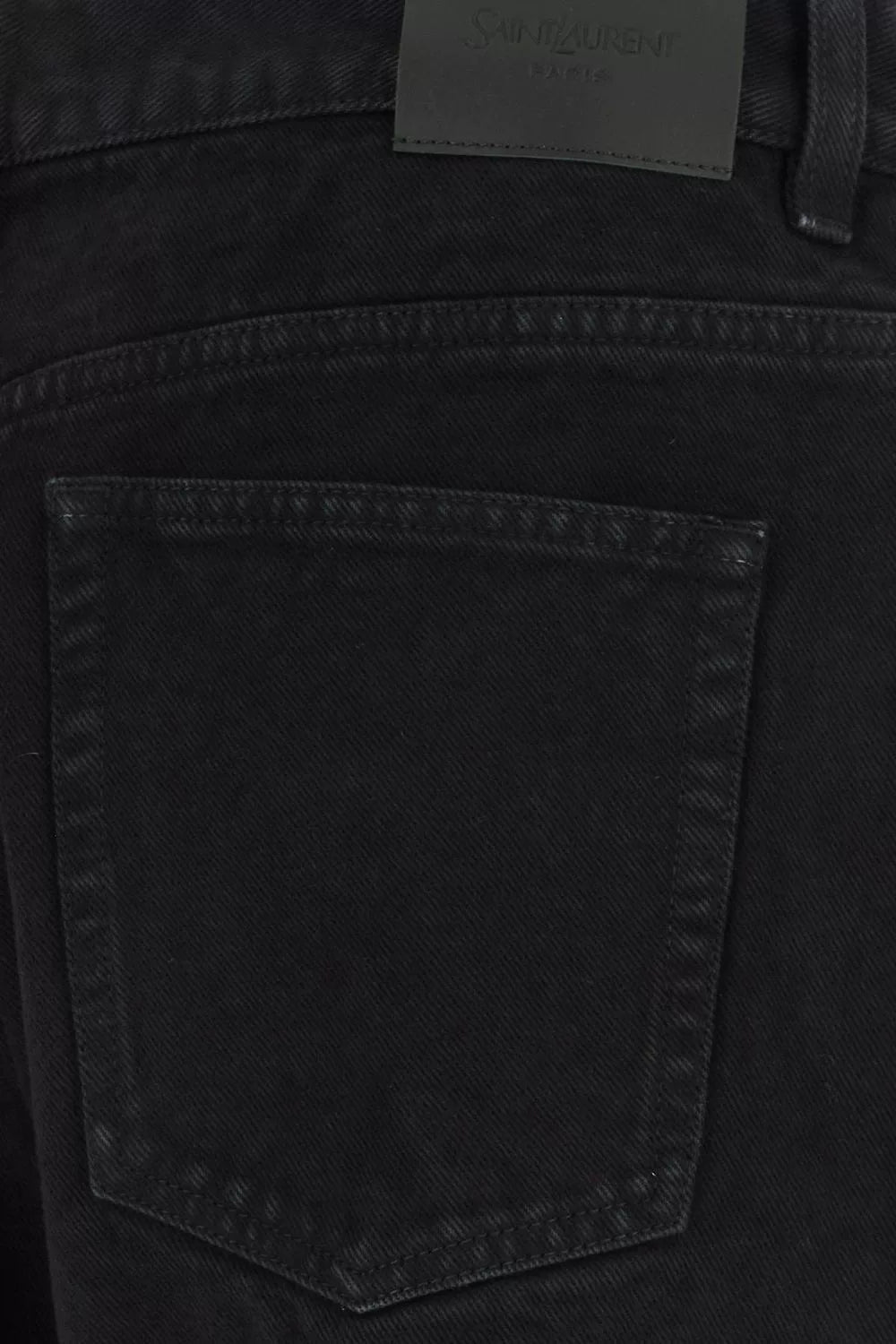 SAINT LAURENT Black Wide-Leg Jeans
