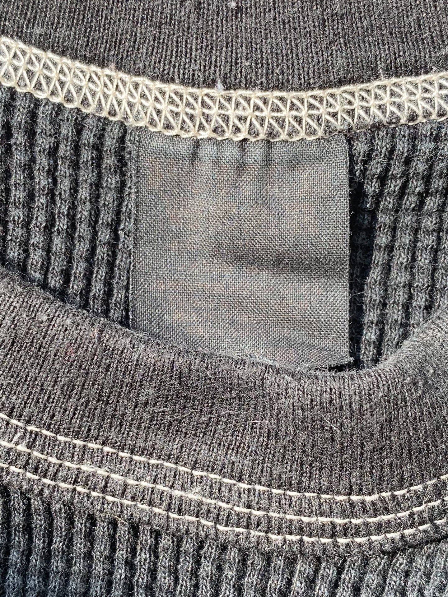 black long sleeve skeleton graphic shirt