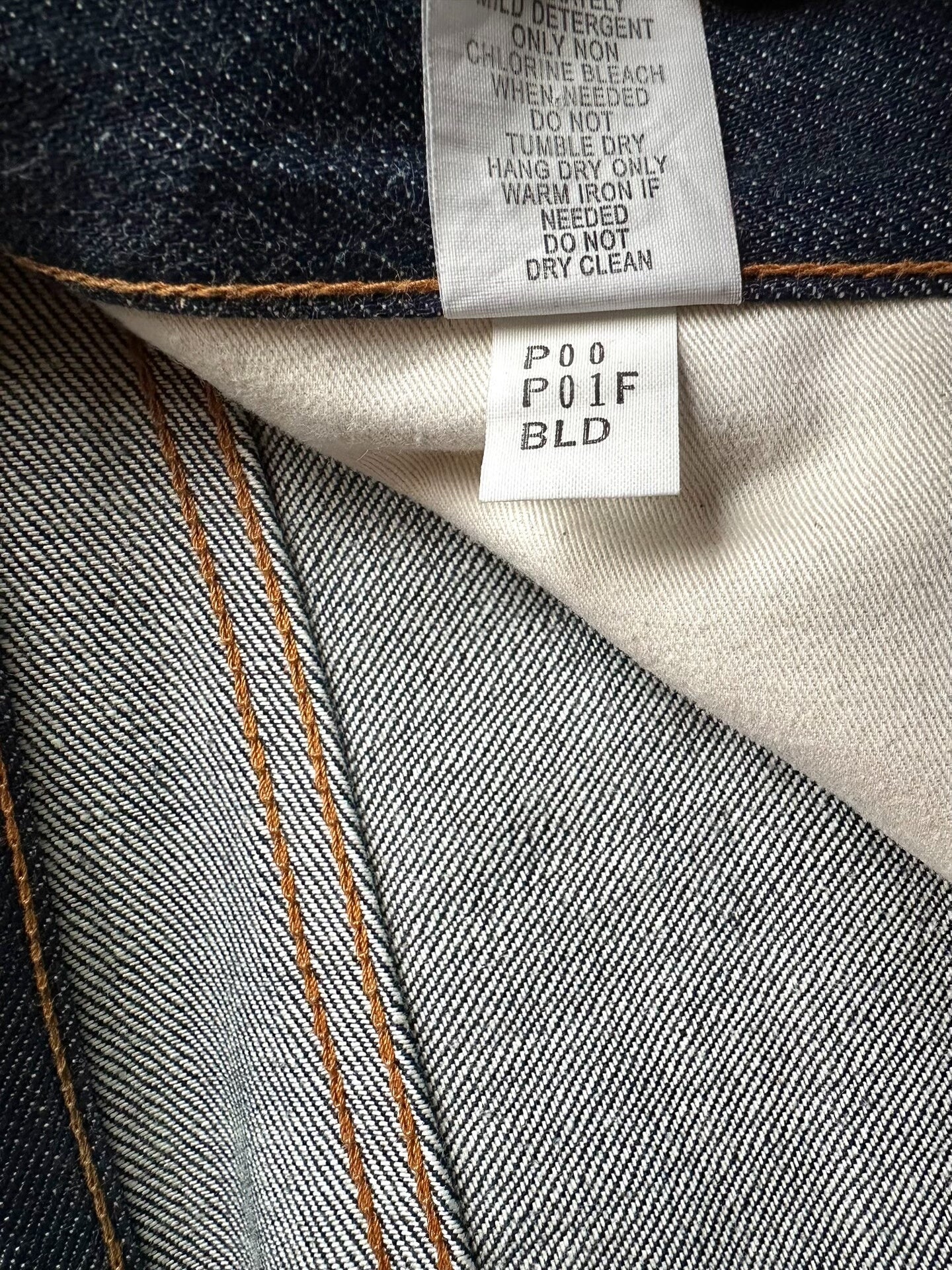 prps noir classic raw denim slim jeans