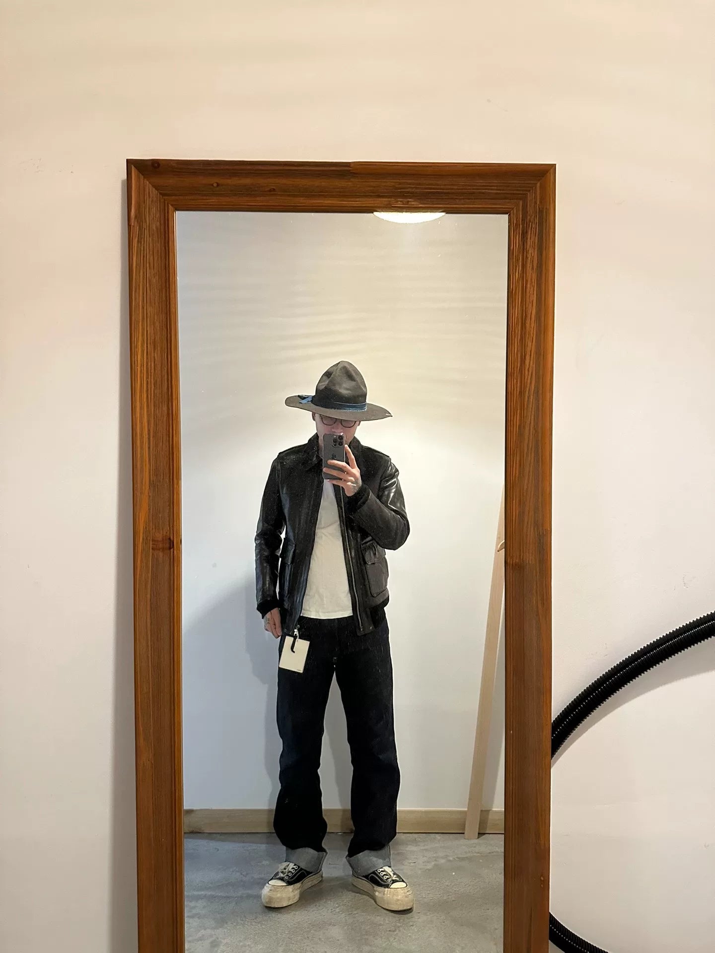 visvim elmendorf leather jacket size m