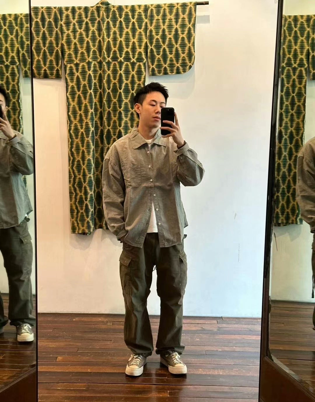VISVIM 23SS PALMER SHIRT L/S DMGD LINEN
