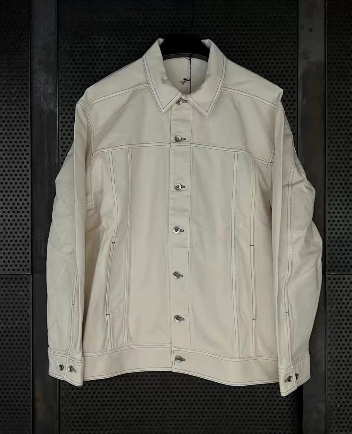 Rick Owens White Denim Jacket S