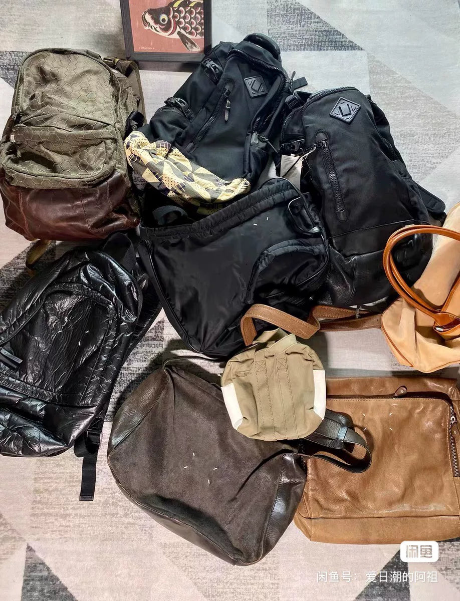 Maison Margiela Leather Parachute Backpack