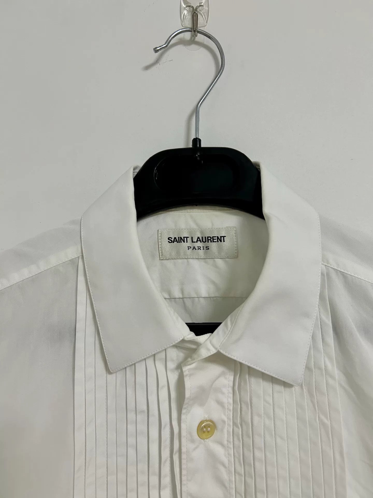Saint Laurent Paris Hedi Slimane White Shirt