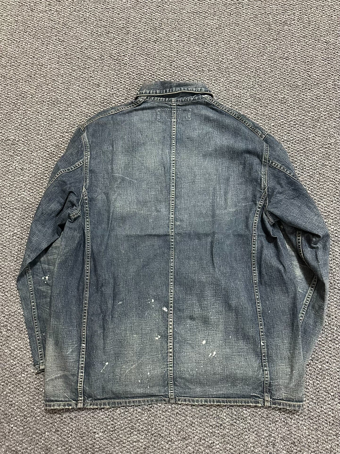 neighborhood coverall denim jacket in L size
