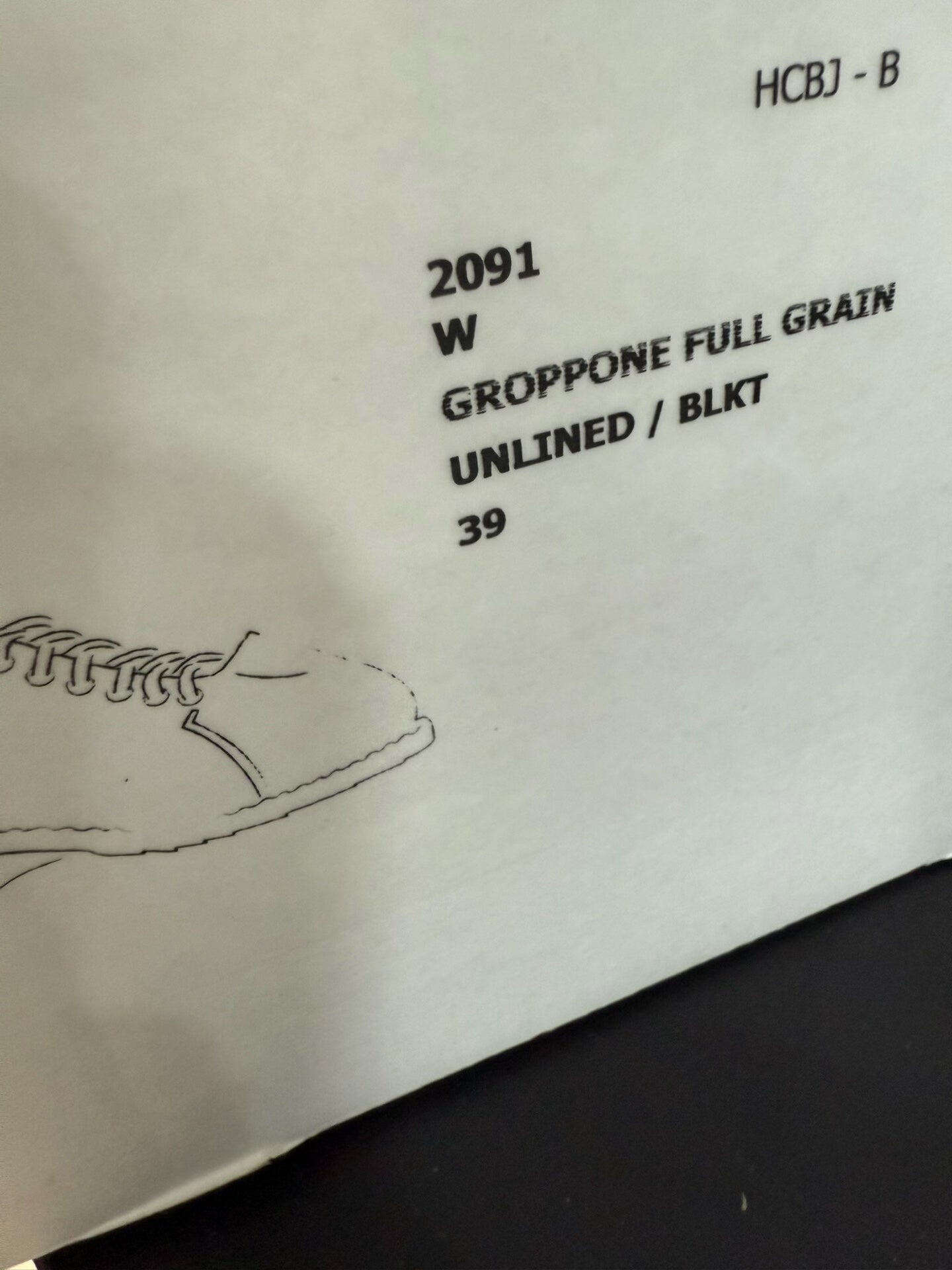 guidI black derby shoes size 39