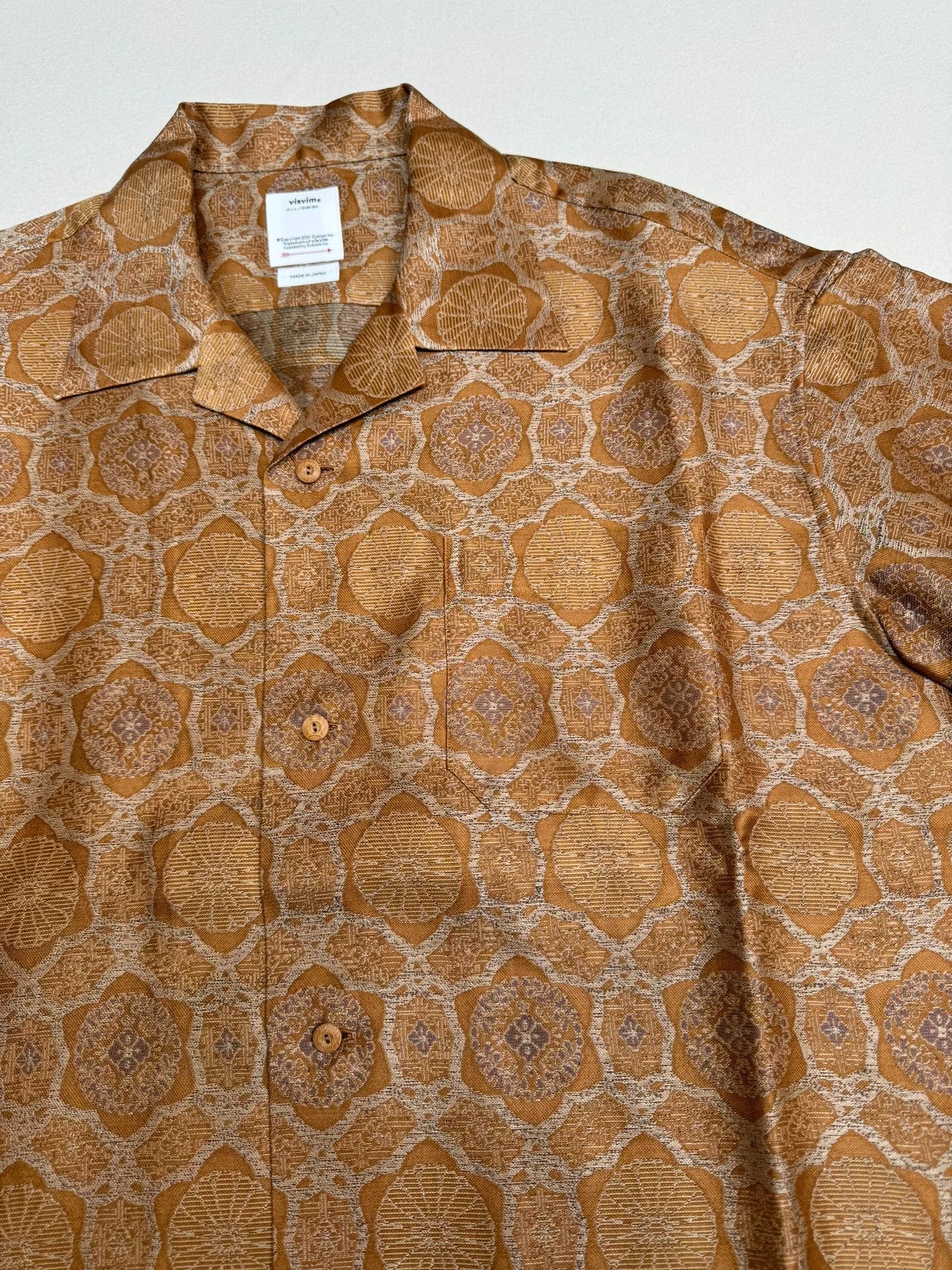 VISVIM 24AW Copa Silk Jacquard Shirt