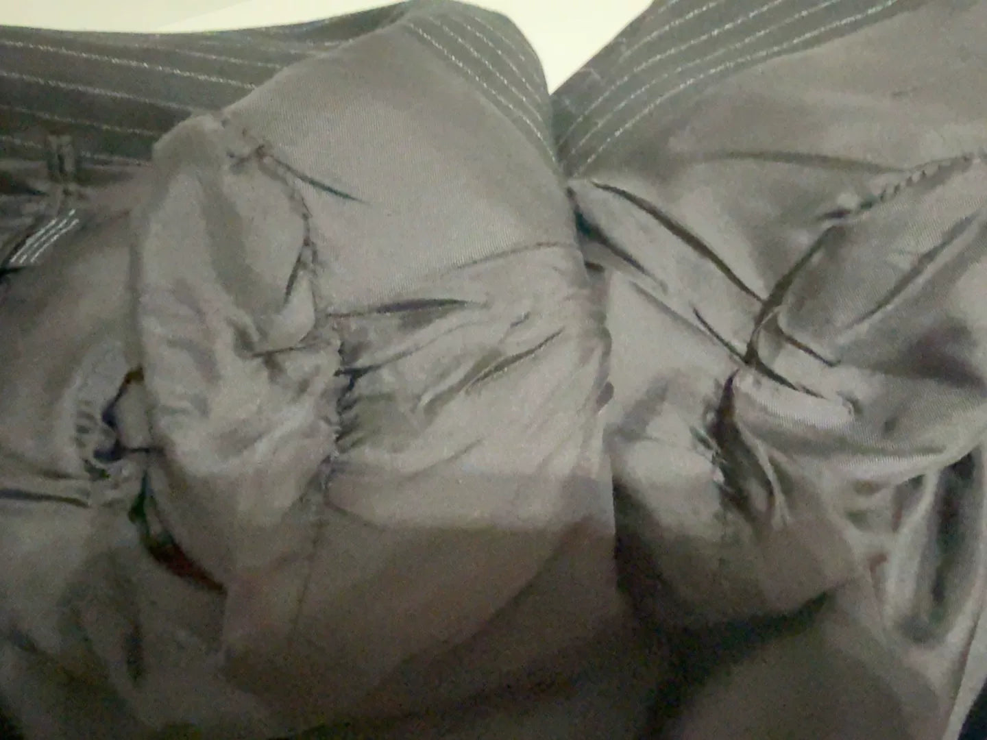 Saint Laurent Gray Pinstripe Double-Breasted Suit