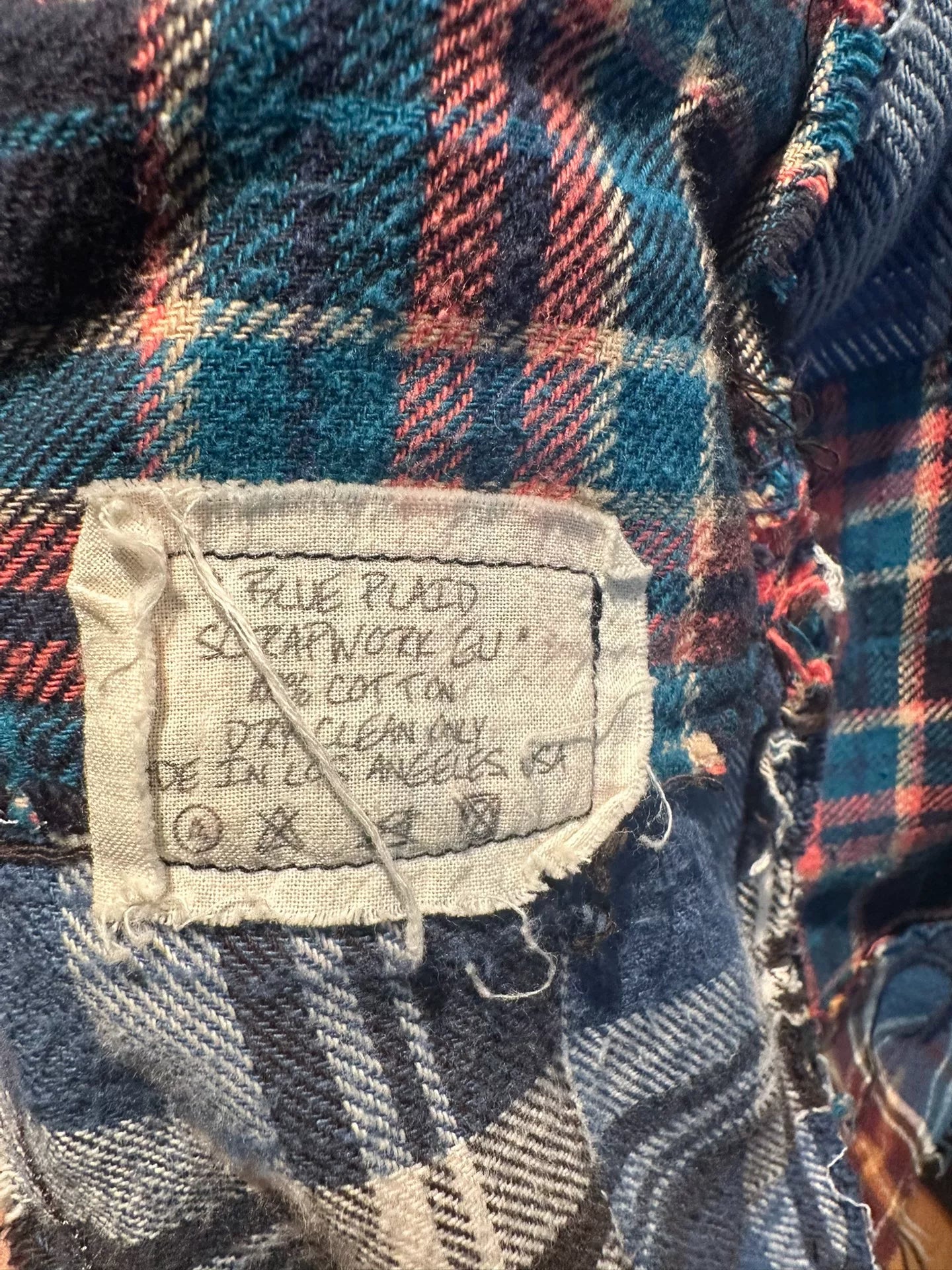 Greg Lauren Plaid Patchwork Jacket