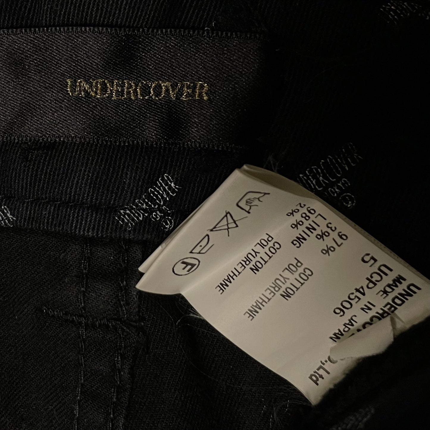 Undercover Distressed Black Denim Pants Size 5