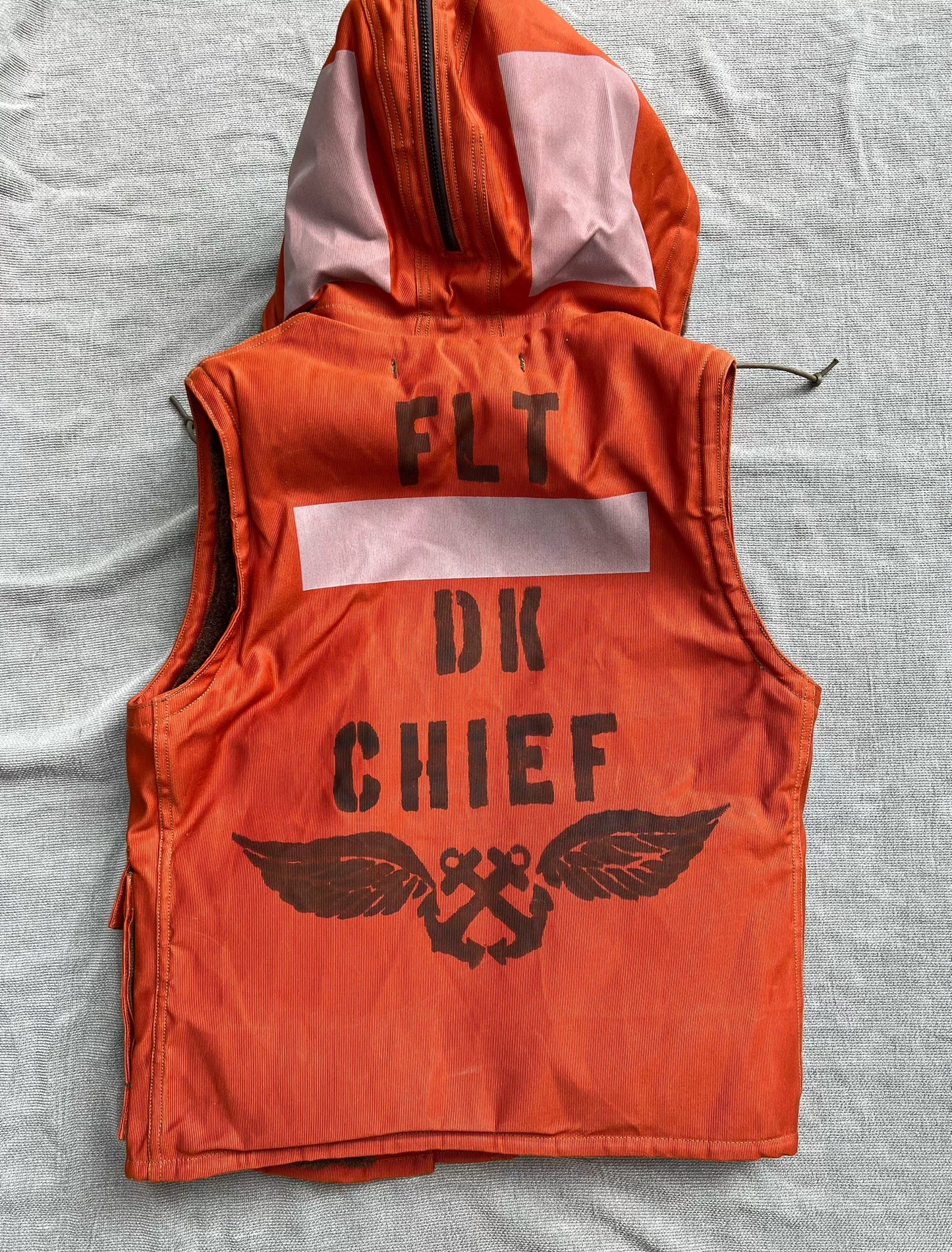 FREEWHEELERS Orange Hooded Vest