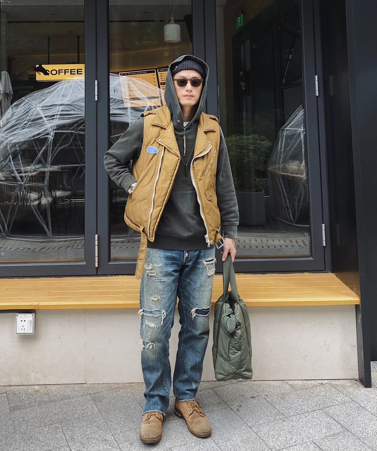 visvim Nylon Strabler Down Vest