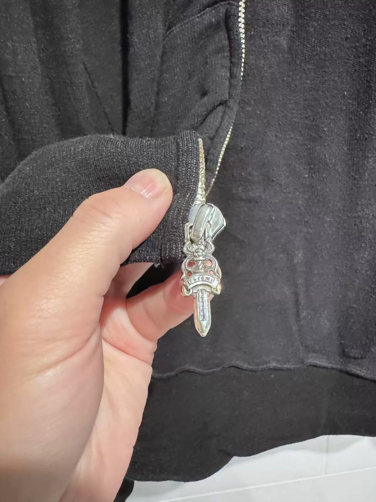 Chrome Hearts Matty Boy Silver Zip Hoodie