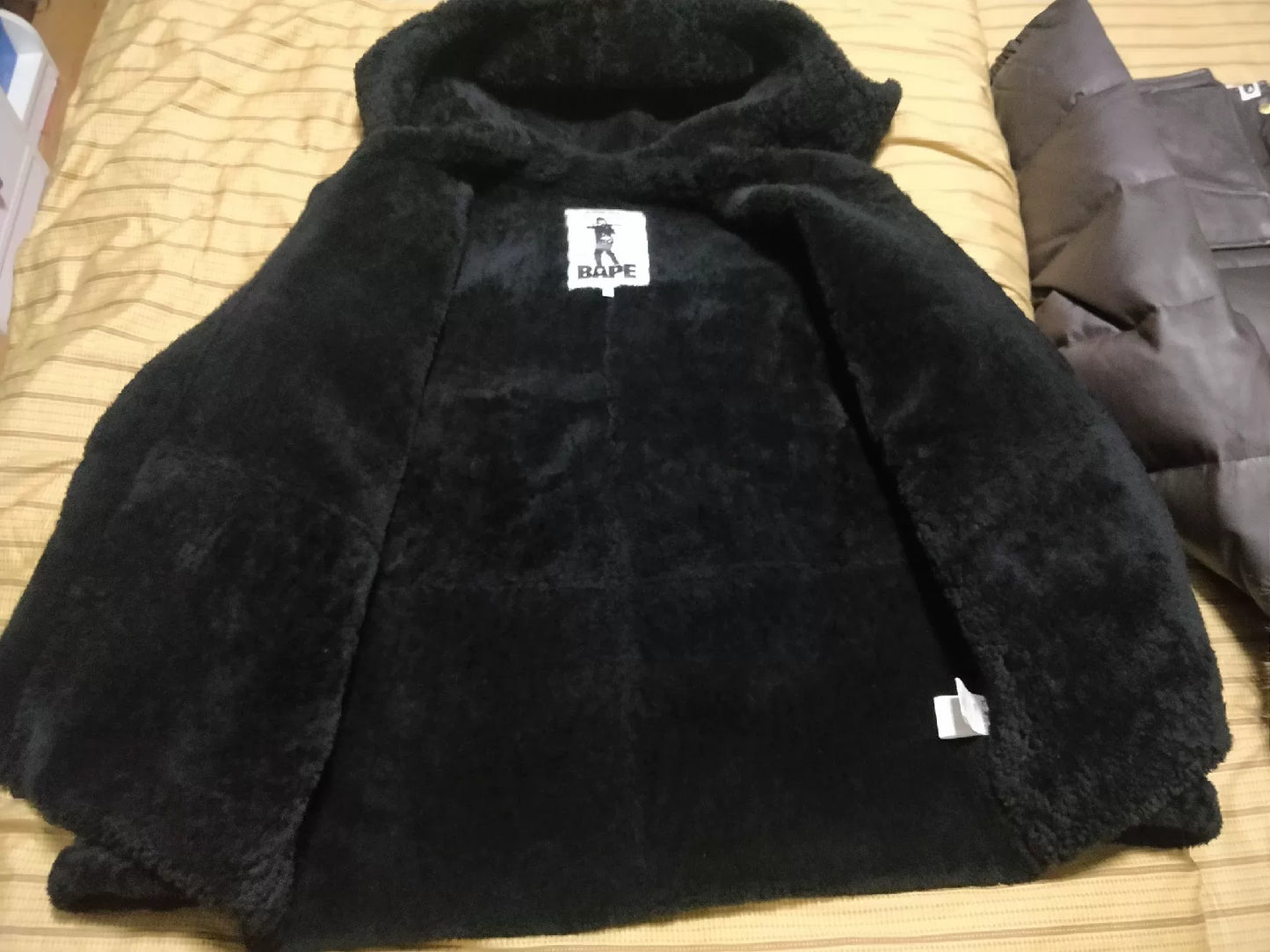 Bape Early Year Fur Leather Jacket