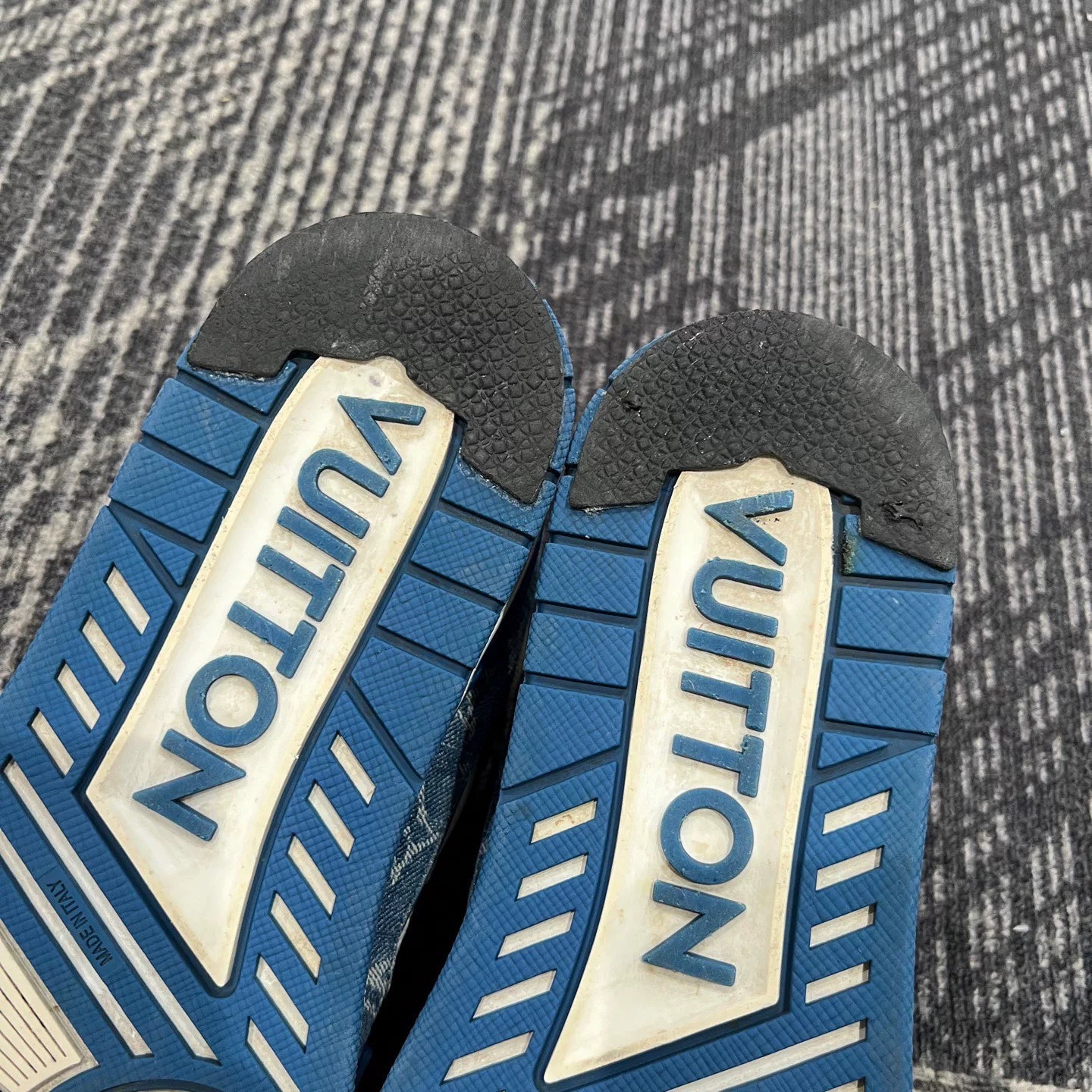 Louis Vuitton Blue Denim Trainers Size 42