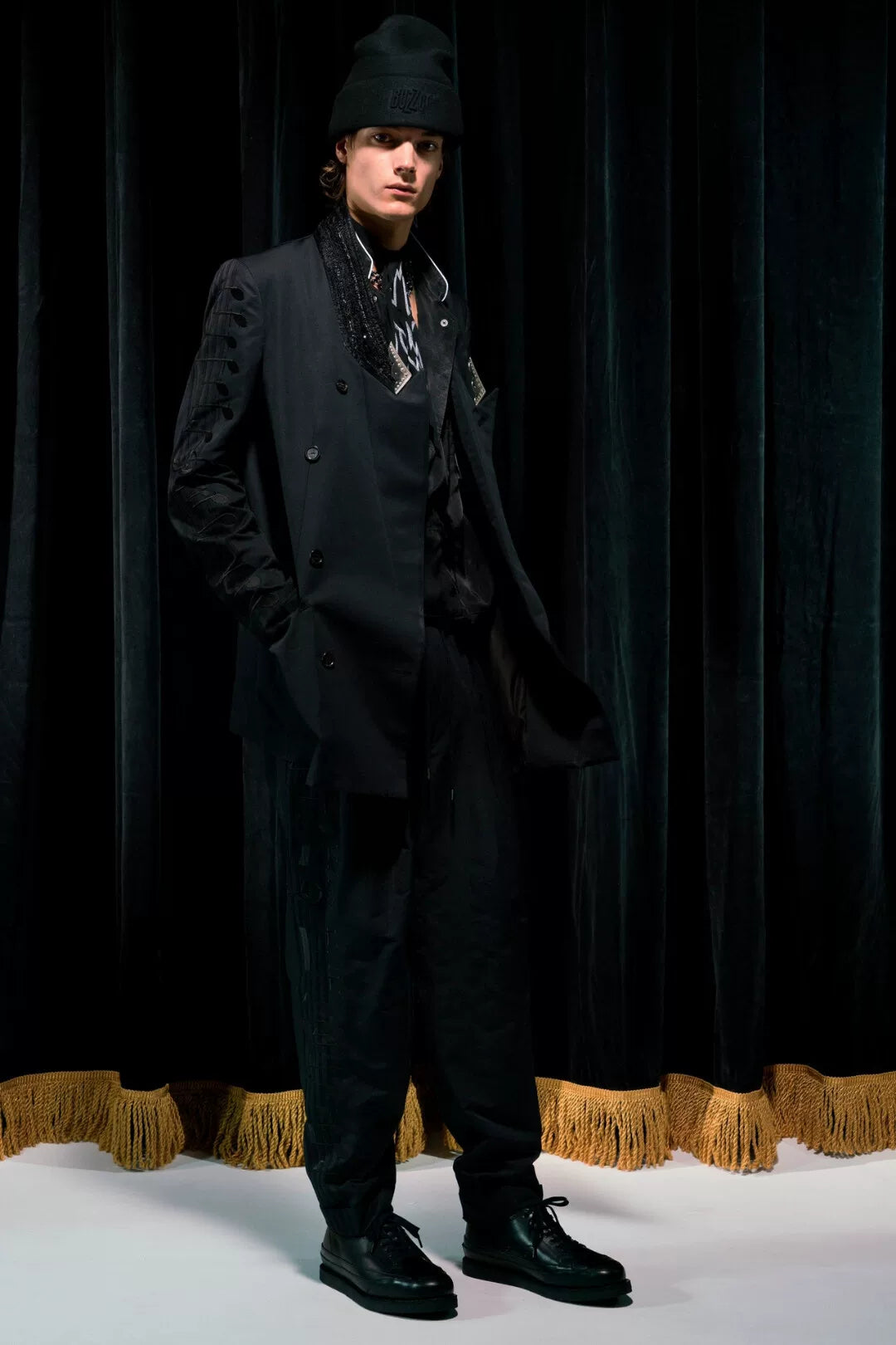 The Soloist 18SS Embroidered Note Blazer