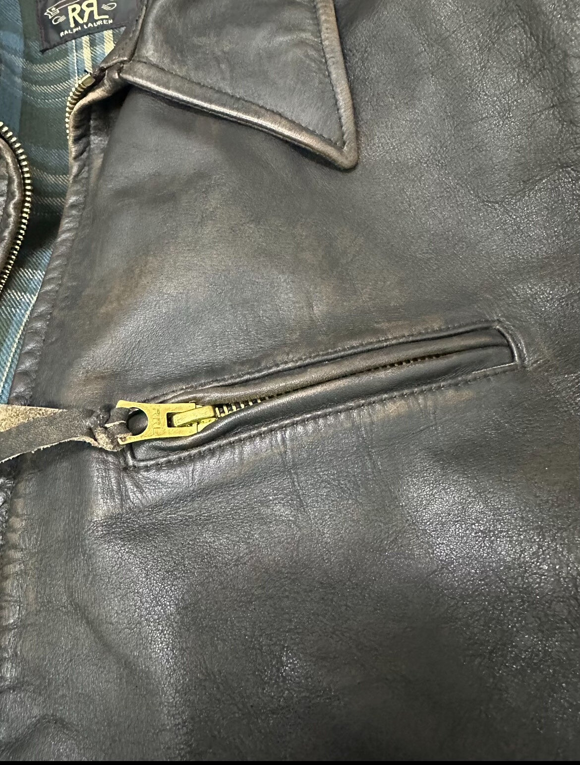 RRL 1930s Leather Jacket