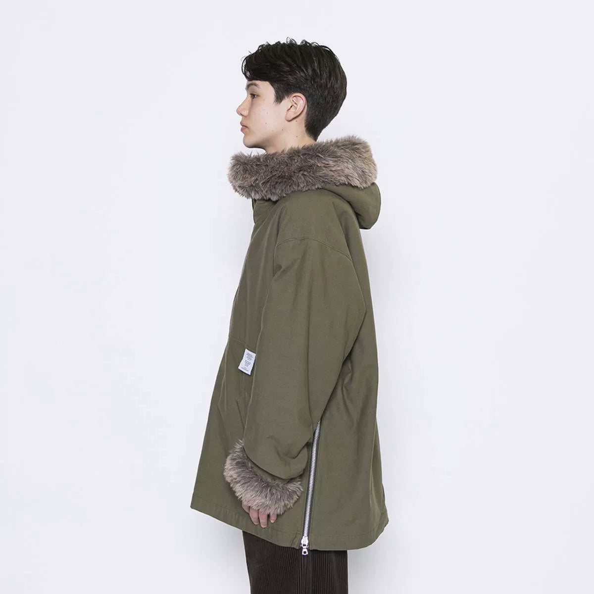 WTAPS Narwhal NYCO Satin Fur Collar Jacket