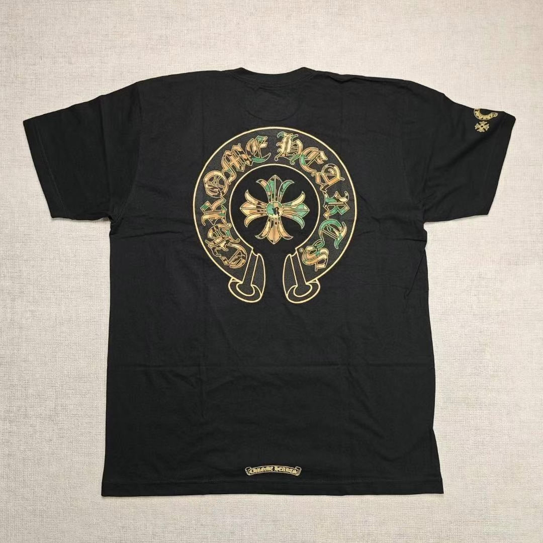 Chrome Hearts Camouflage Horseshoe Short Sleeve