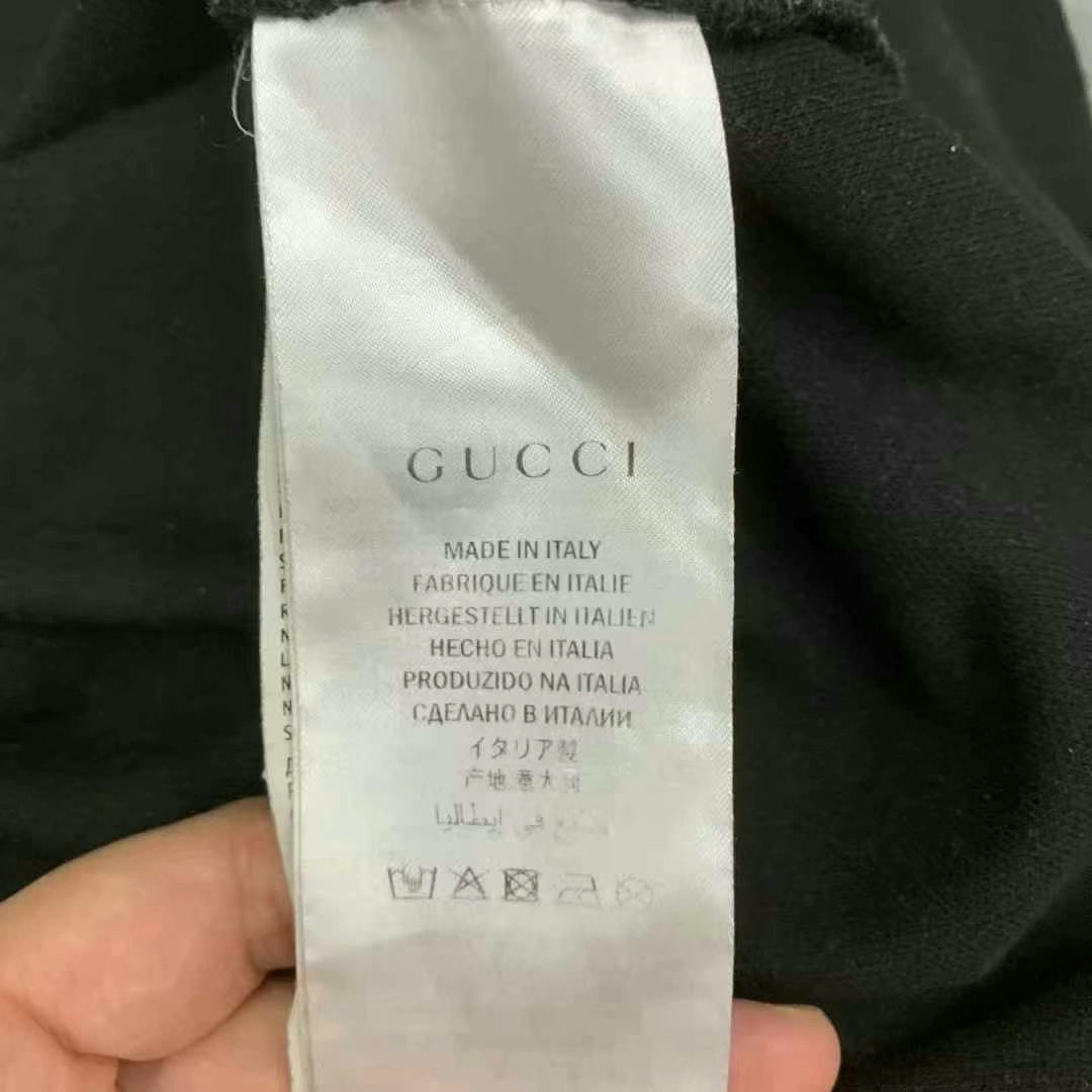 gucci black logo detachable hoodie sweatshirt