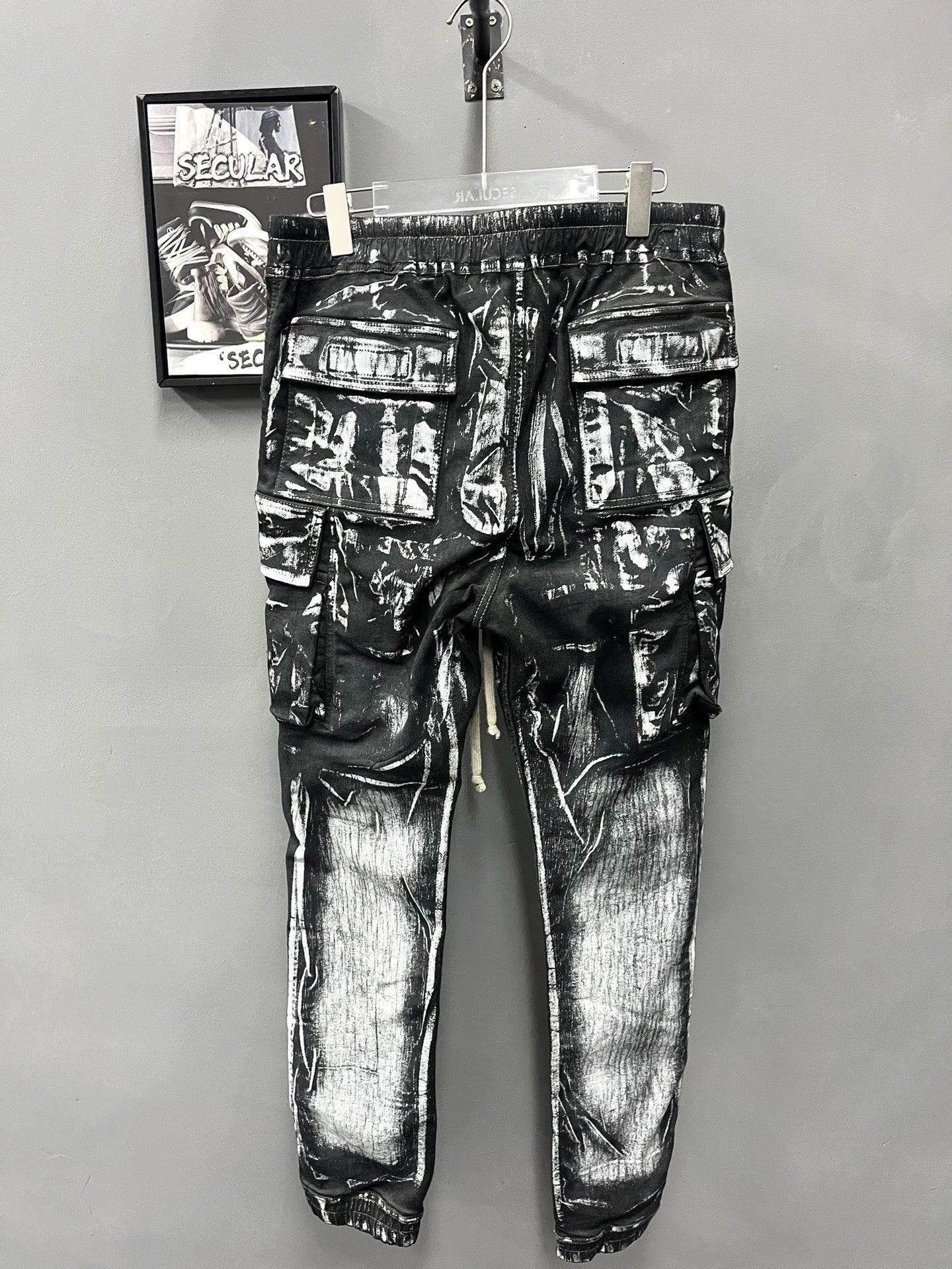 Rick Owens 21FW Painted Cargo Pants