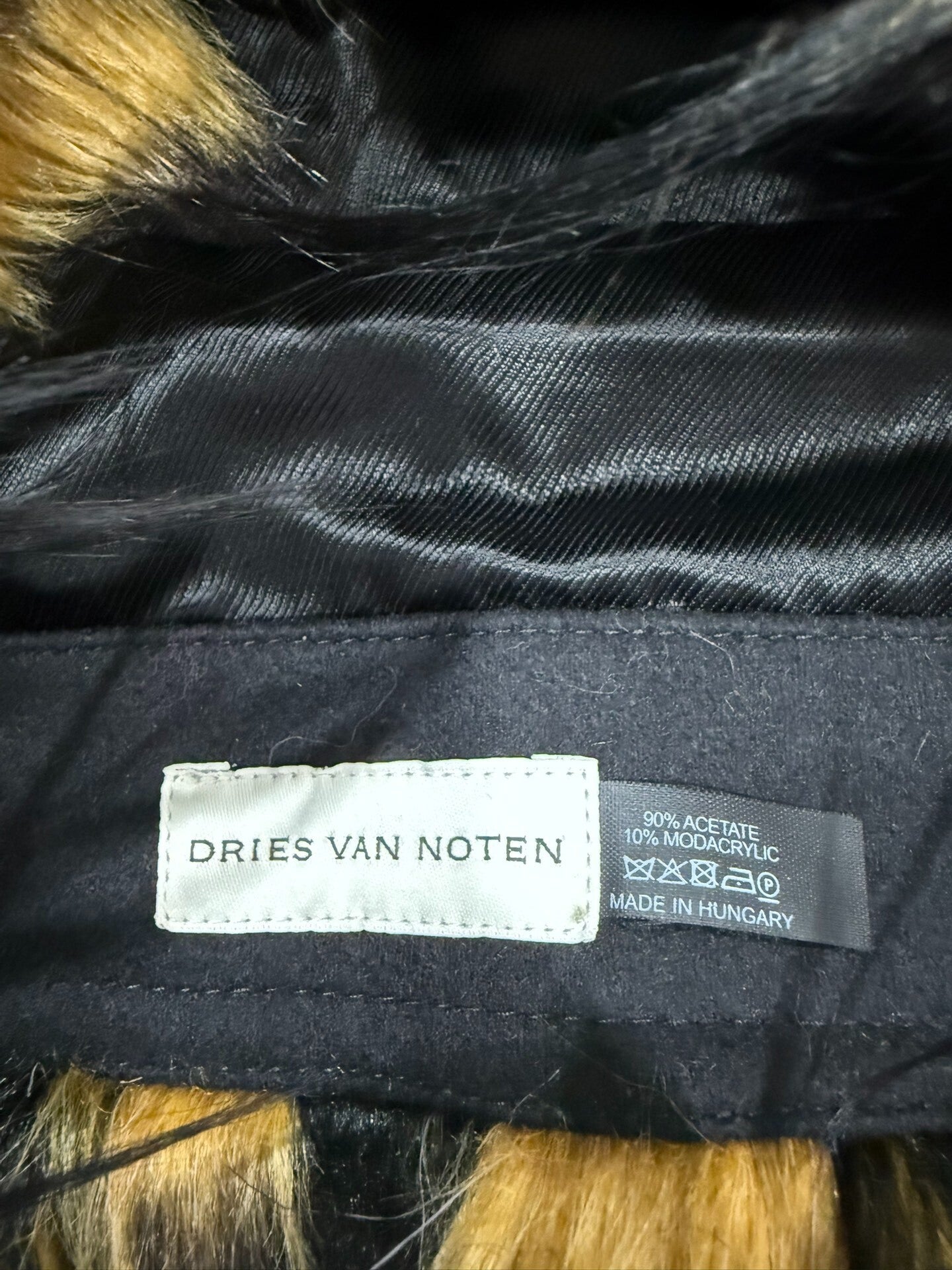 Dries van Noten Ombre Fur Vest