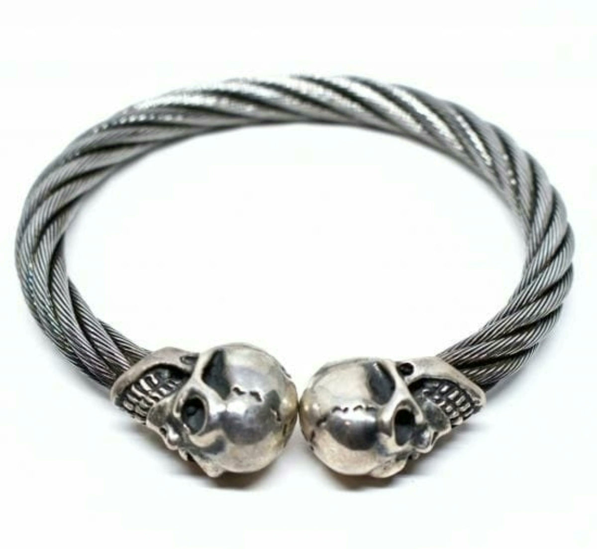 Gaboratory Skull Cable Wire Bangle