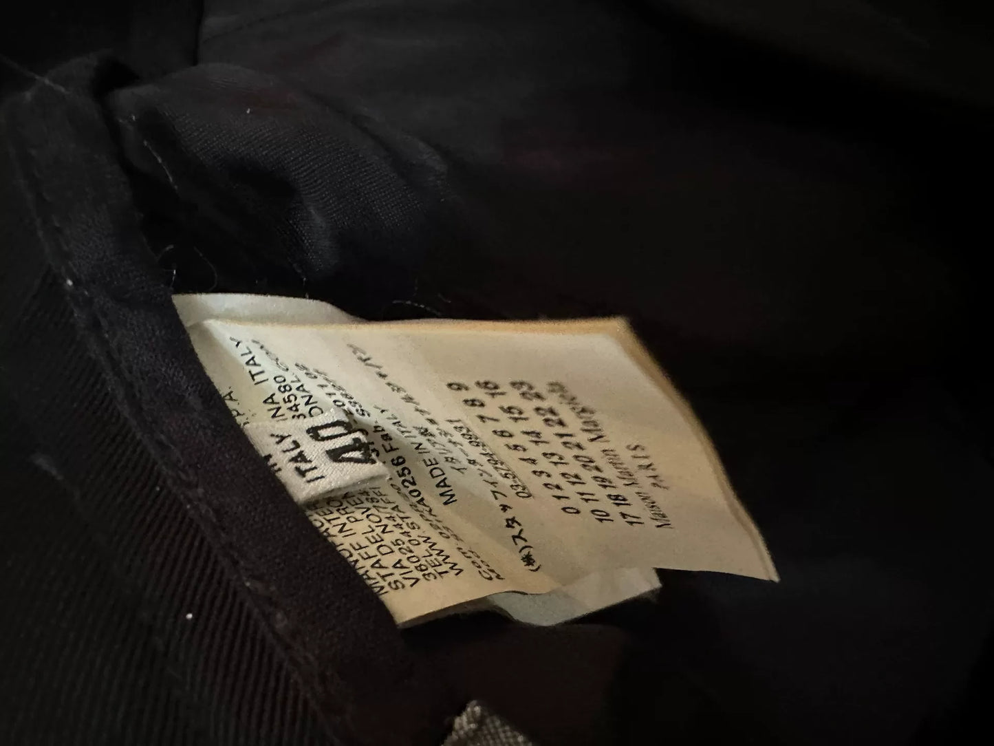 maison martin margiela black tailored pants