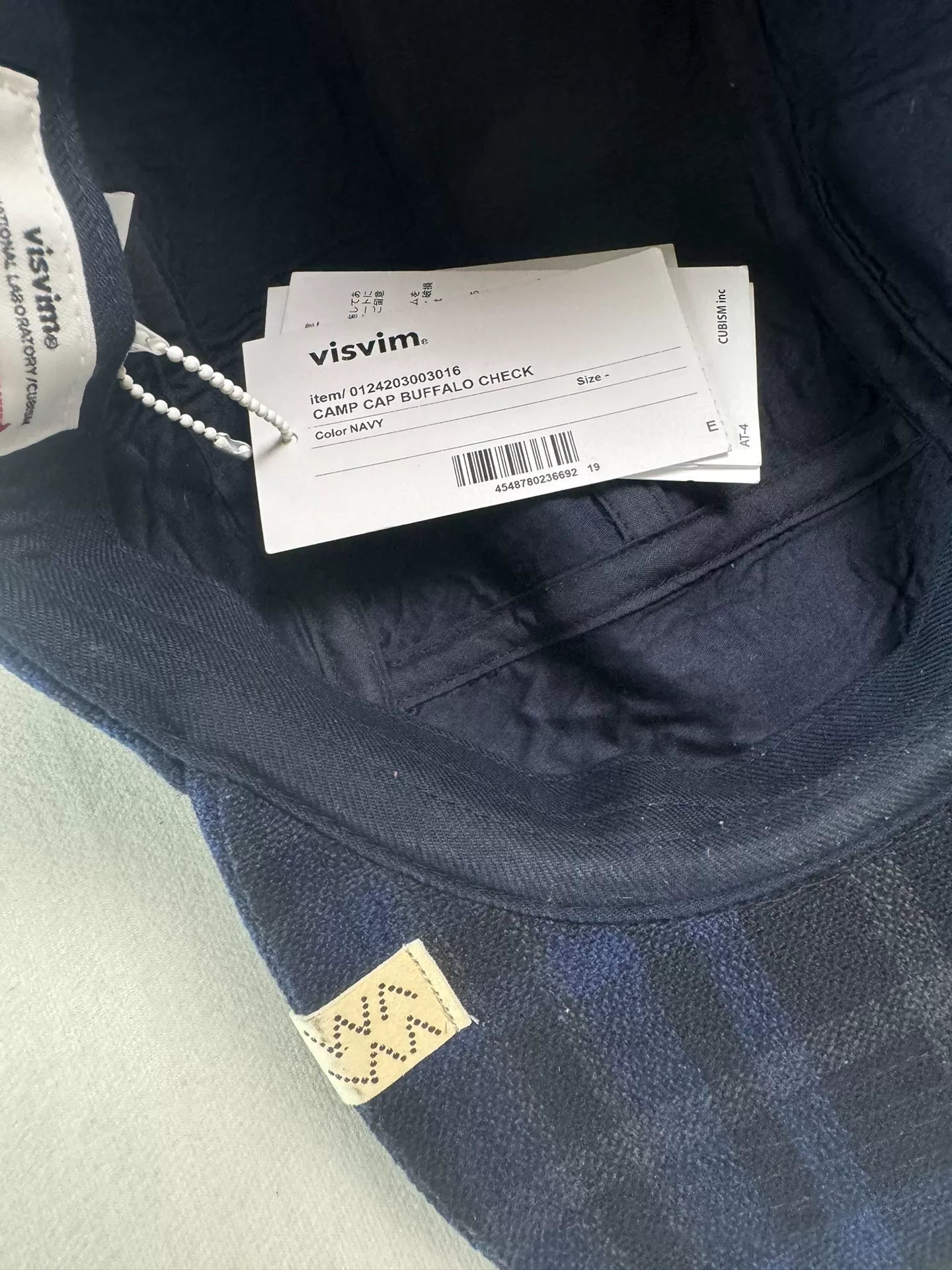 VISVIM 24AW CAMP CAP BUFFALO CHECK