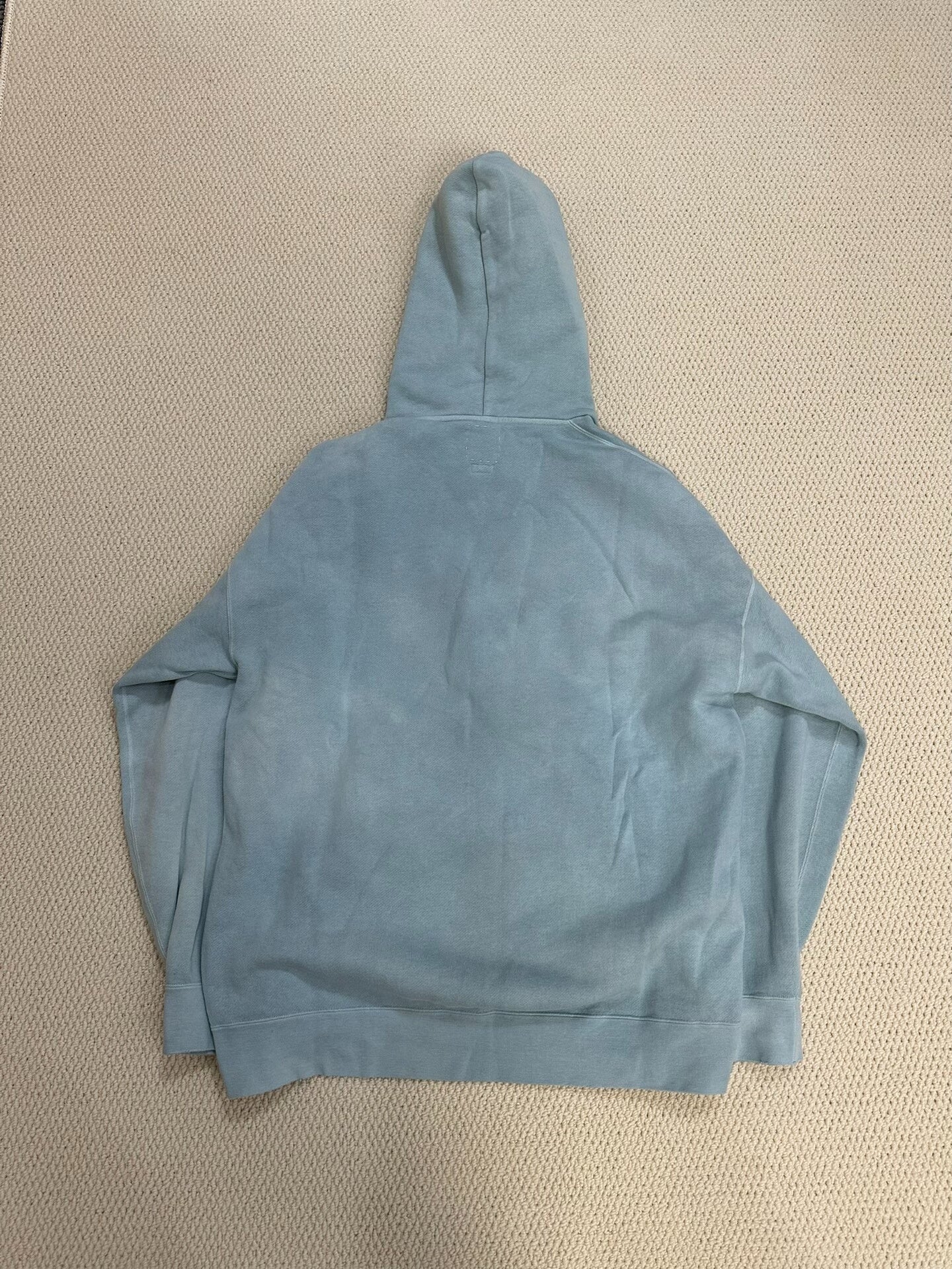 unique blue tie-dye sweatshirt for casual wear
