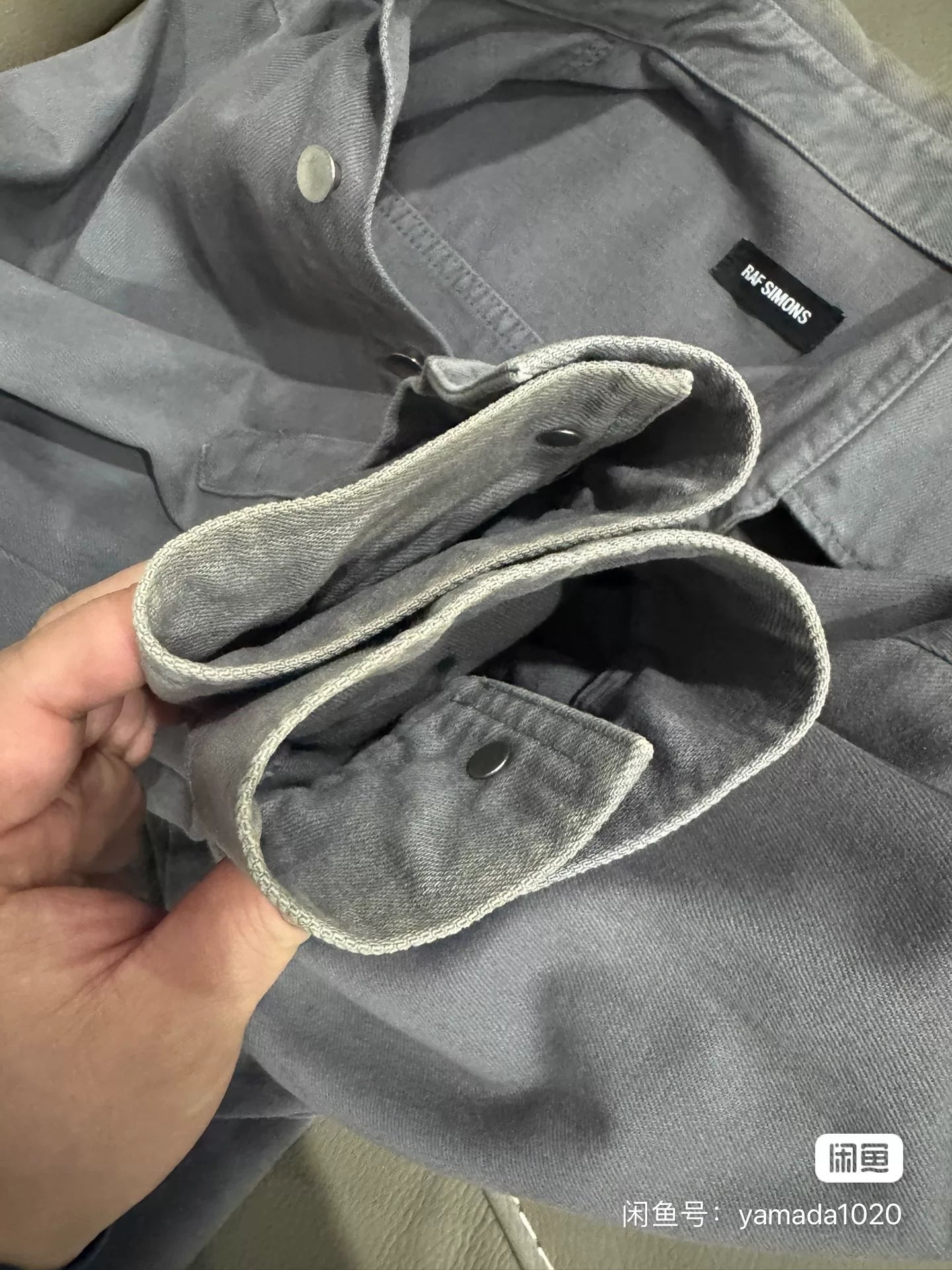 Raf Simons Gray Denim Shirt Jacket