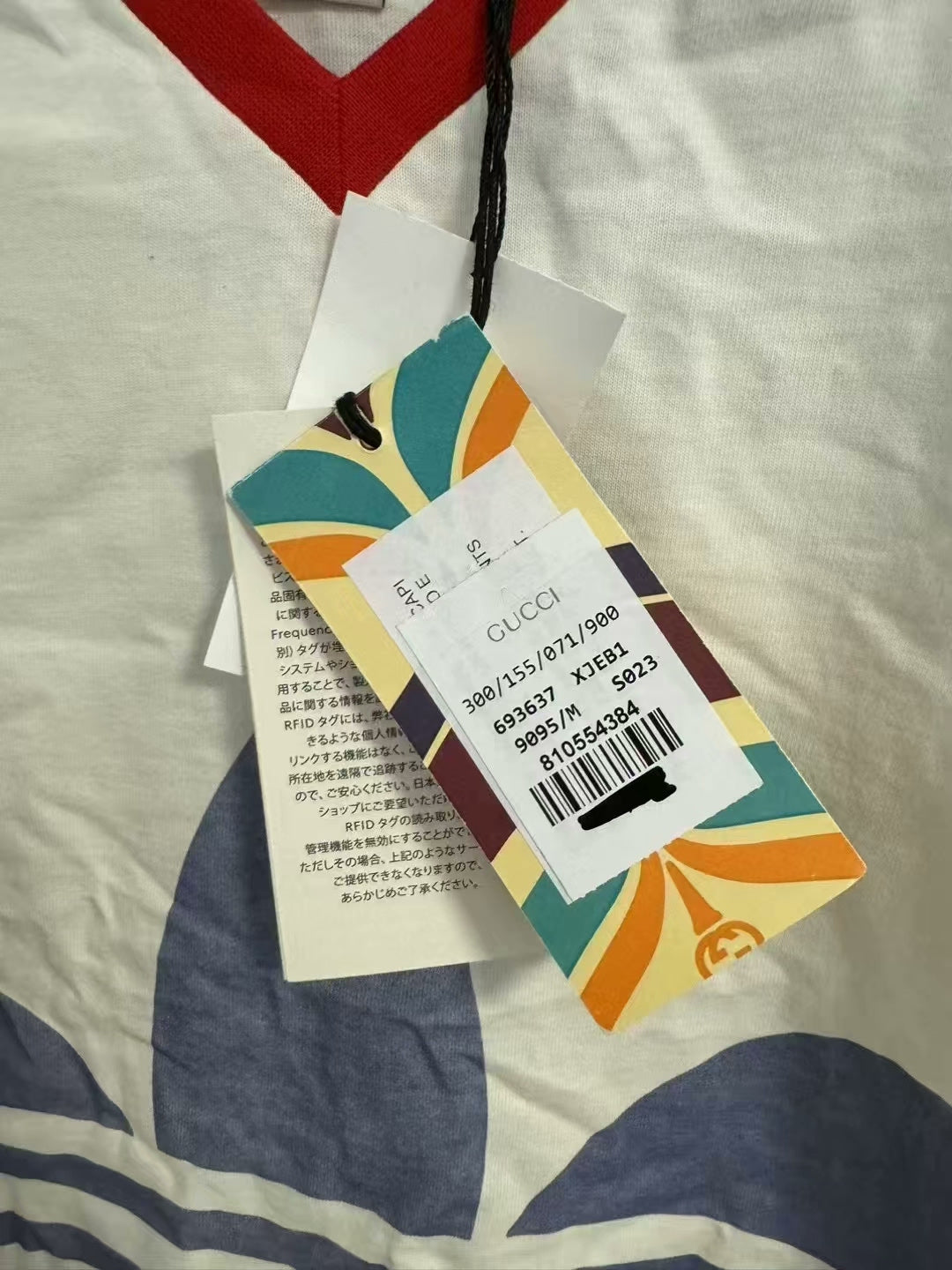 gucci x adidas logo short sleeve shirt