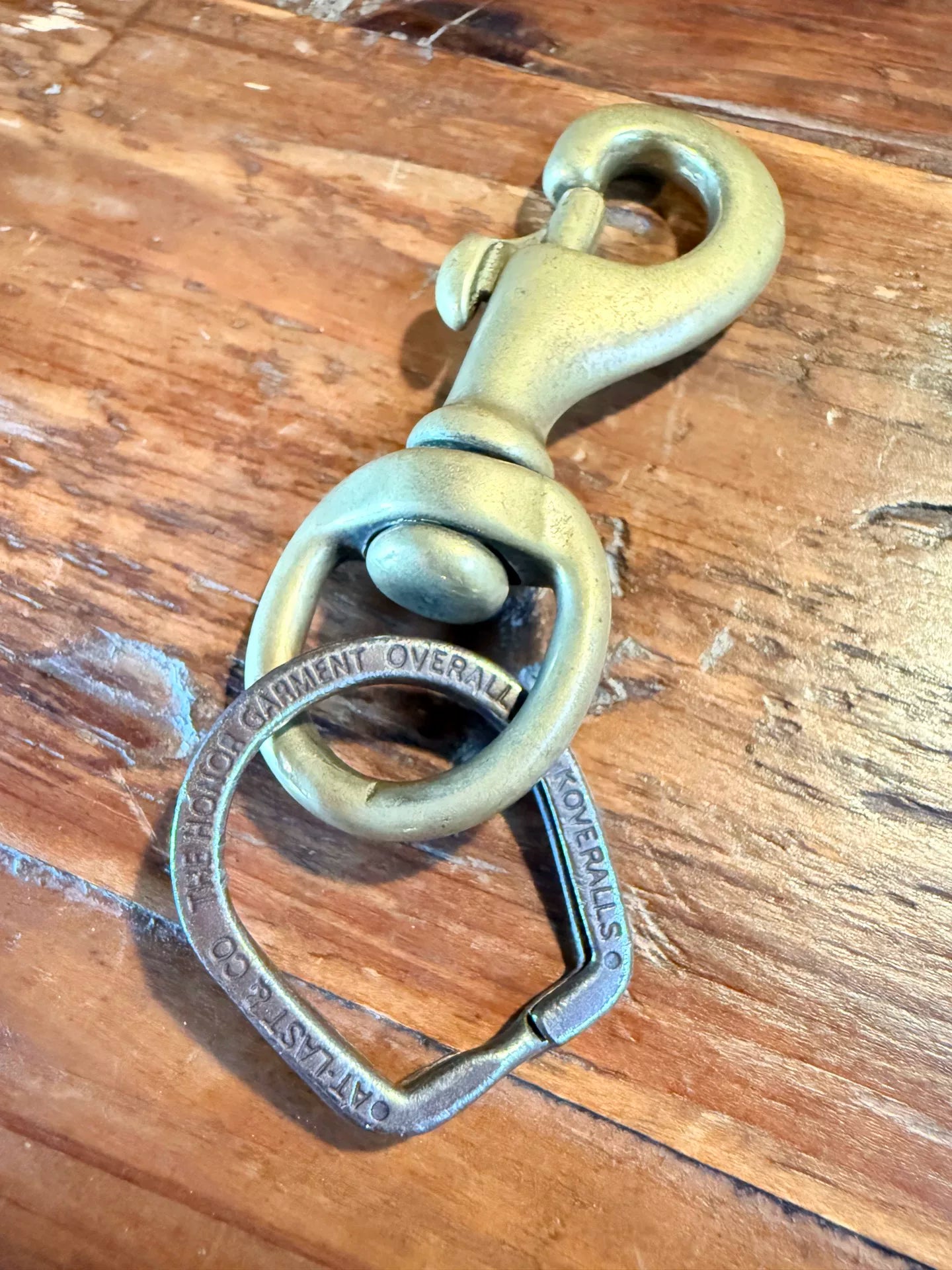 At Last&Co Timeworn Brass Keychain