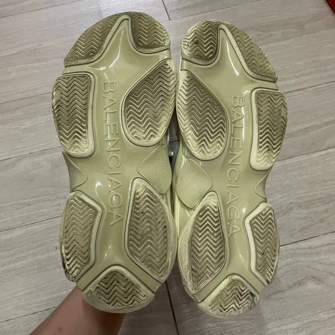 Balenciaga Triple S Sneakers White Brown