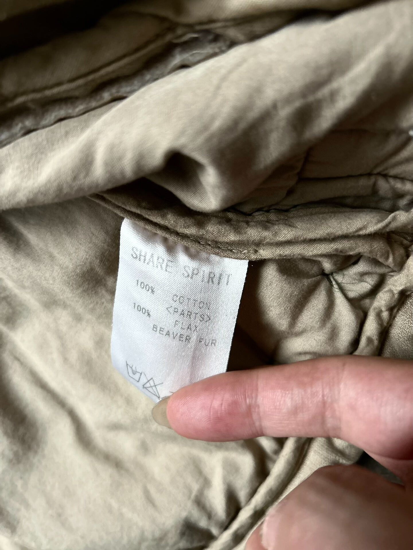 Share Spirit Fur-Collared Cotton Jacket