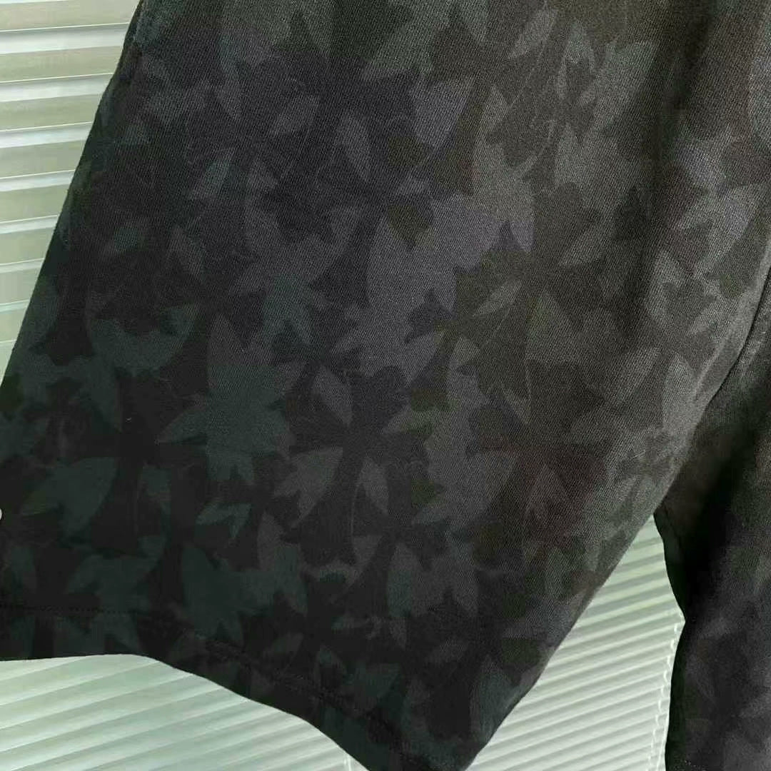 chrome hearts all-over print shorts in black