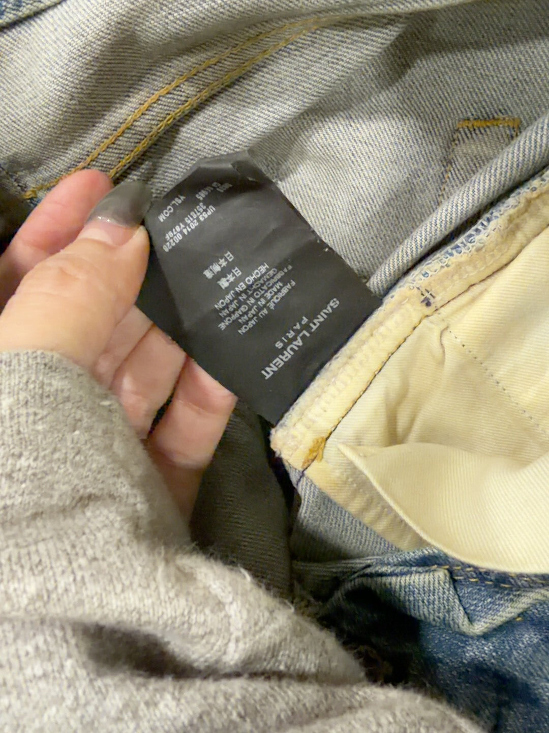 Saint Laurent Distressed Denim Pants Size 31