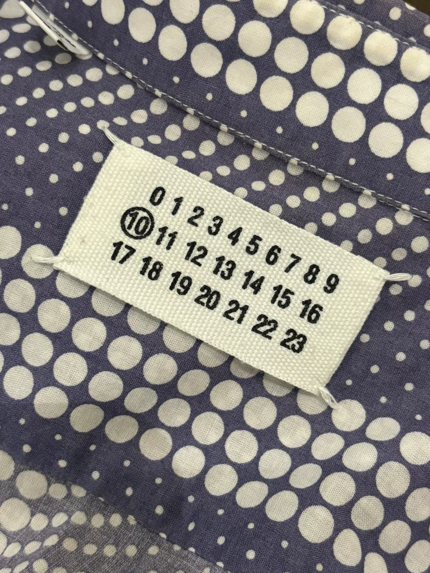 maison martin margiela polka dot shirt