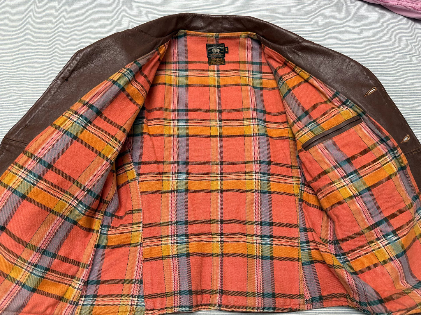 Freewheelers Four Corners Brown Leather Jacket