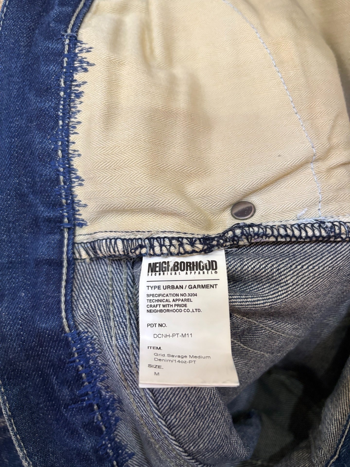 NEIGHBORHOOD 08EX Washed Distressed Jeans