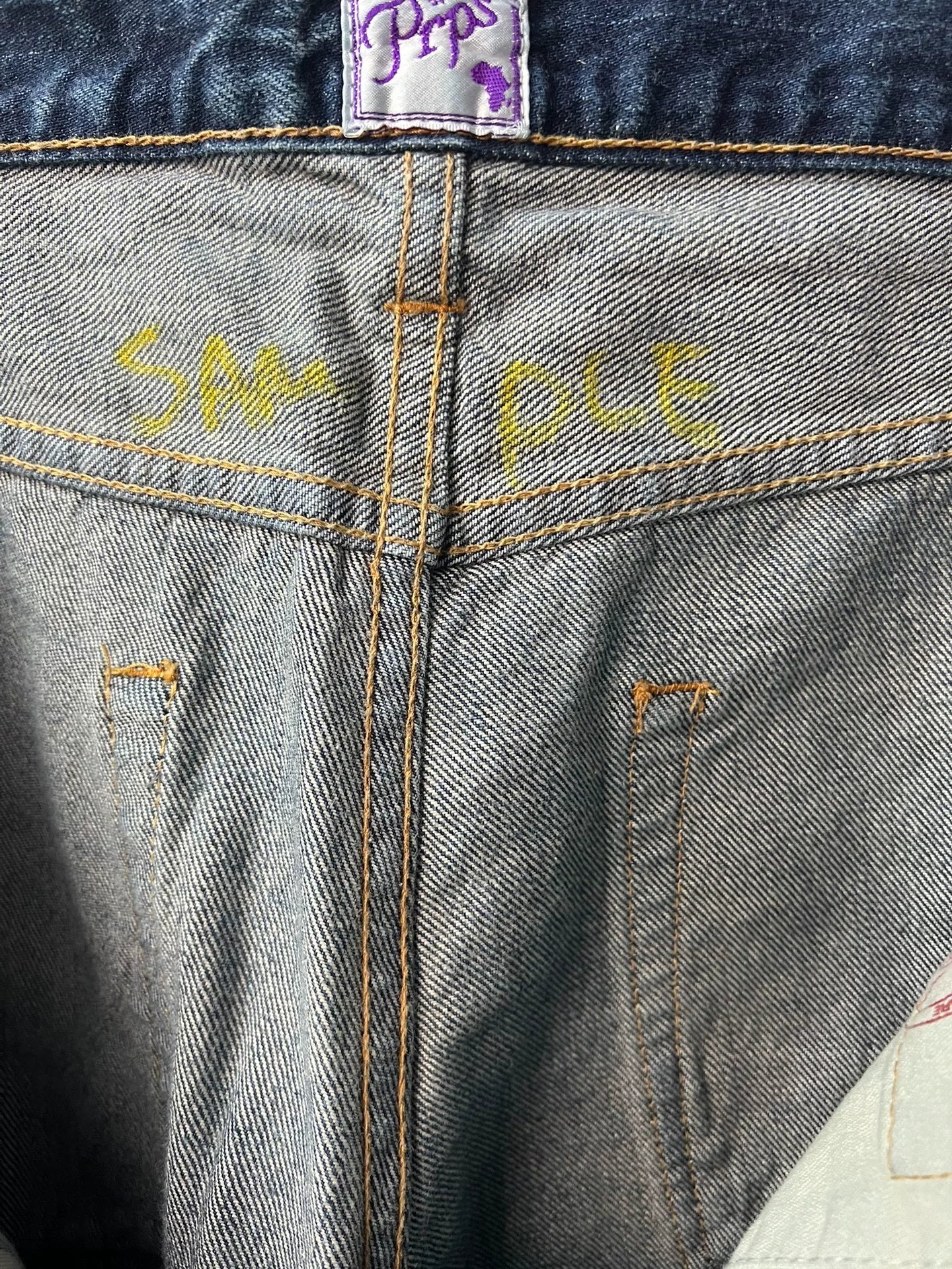 Prps Blue Distressed Denim Sample Jeans