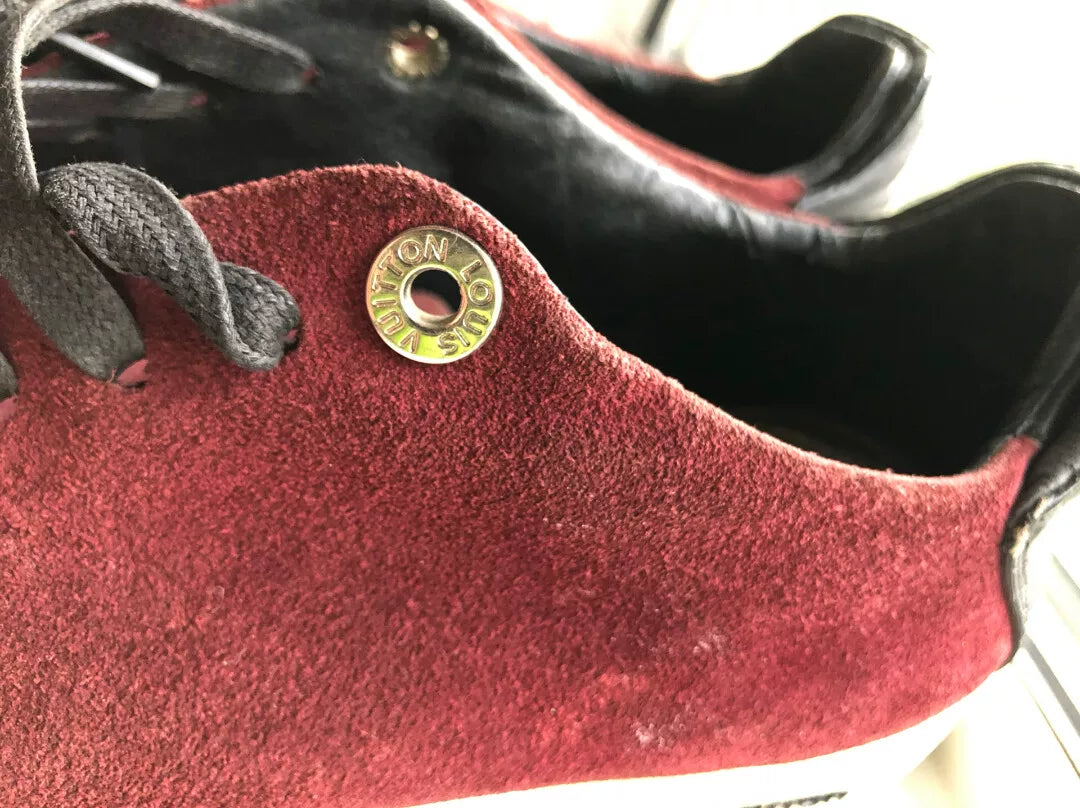 Louis Vuitton Men's Burgundy Sneakers