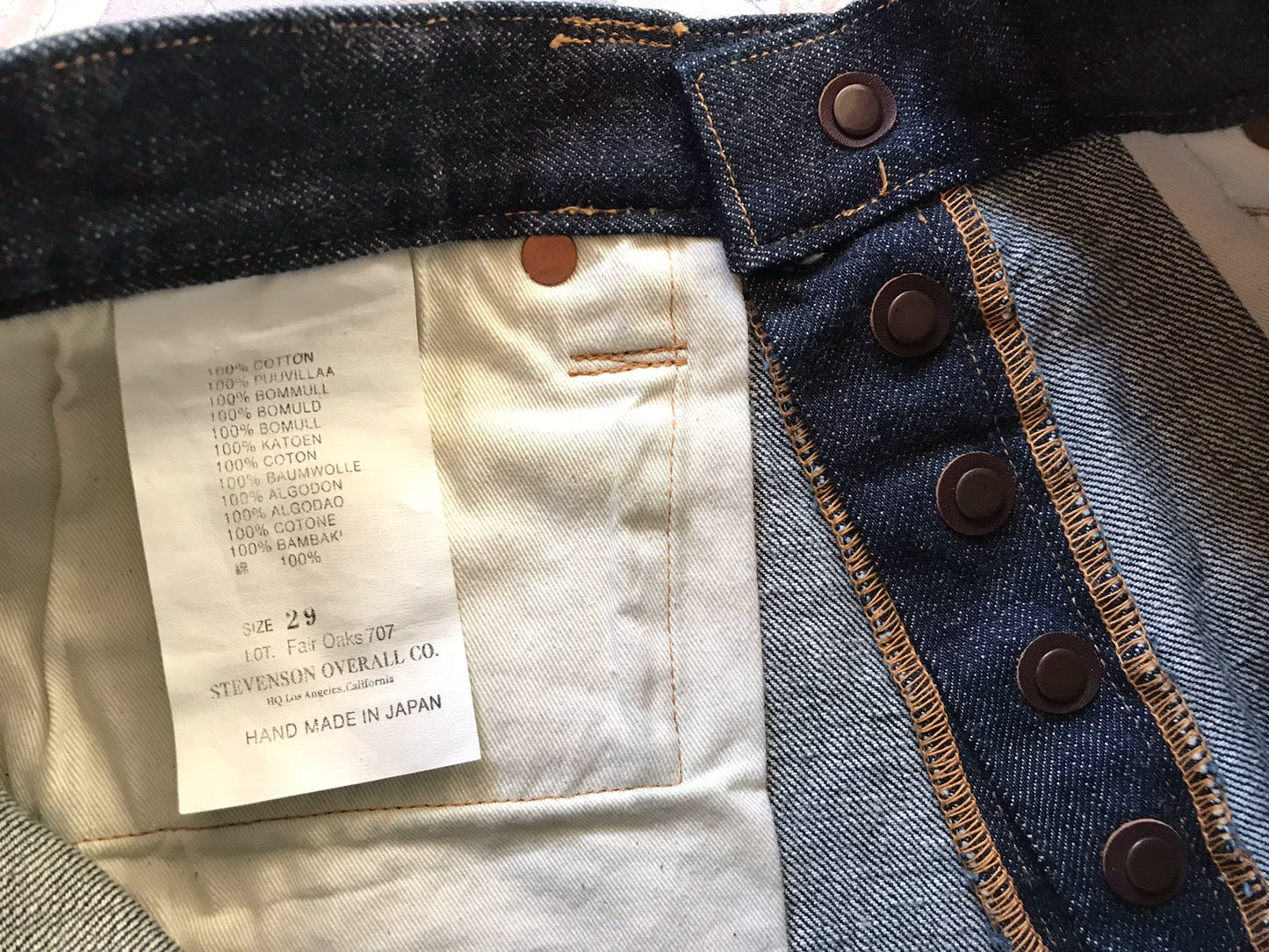 Stevenson Overall 707 Denim Jeans