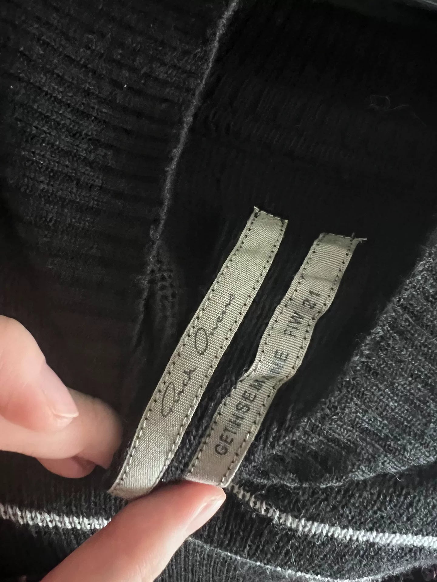 versatile rick owens knit long sleeve top