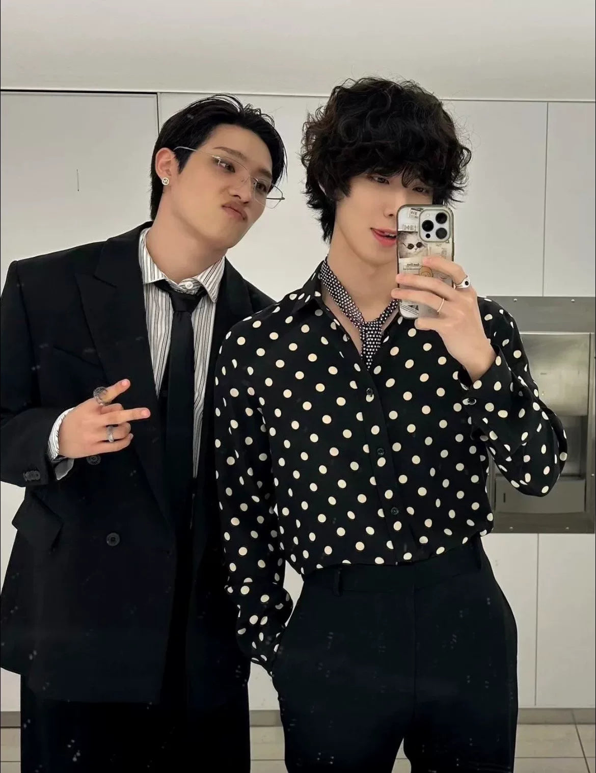 Saint Laurent Polka Dot Shirt by Hedi Slimane