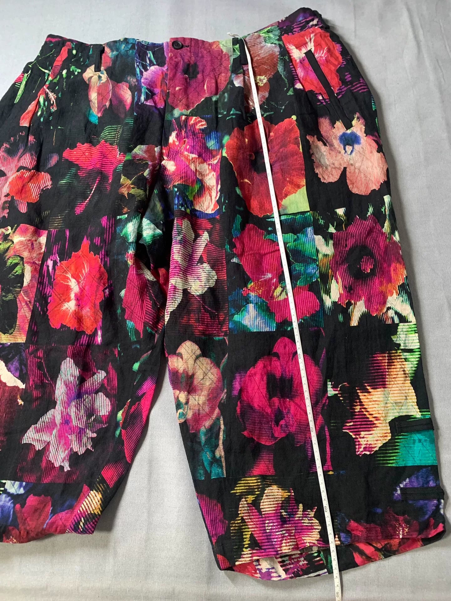 Yohji Yamamoto 22SS Floral Cropped Pants